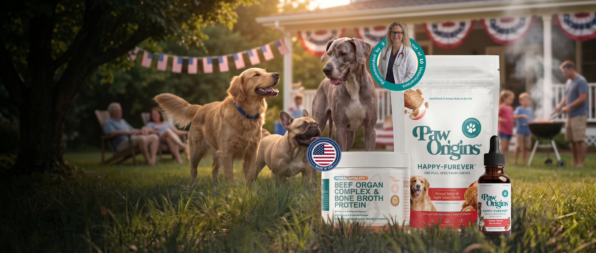<p>Happier, Calmer,<br/>Healthier Pets</p>