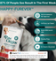 A person gives a treat to a black-and-white dog. The image features Happy-Furever® Full-Spectrum (939mg) CBD Chews for Dogs—vet-formulated, lab-tested, made in the USA, and cruelty-free.